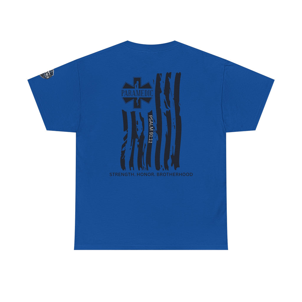 Paramedic Flag T-Shirt — Strength Honor Brotherhood Tee