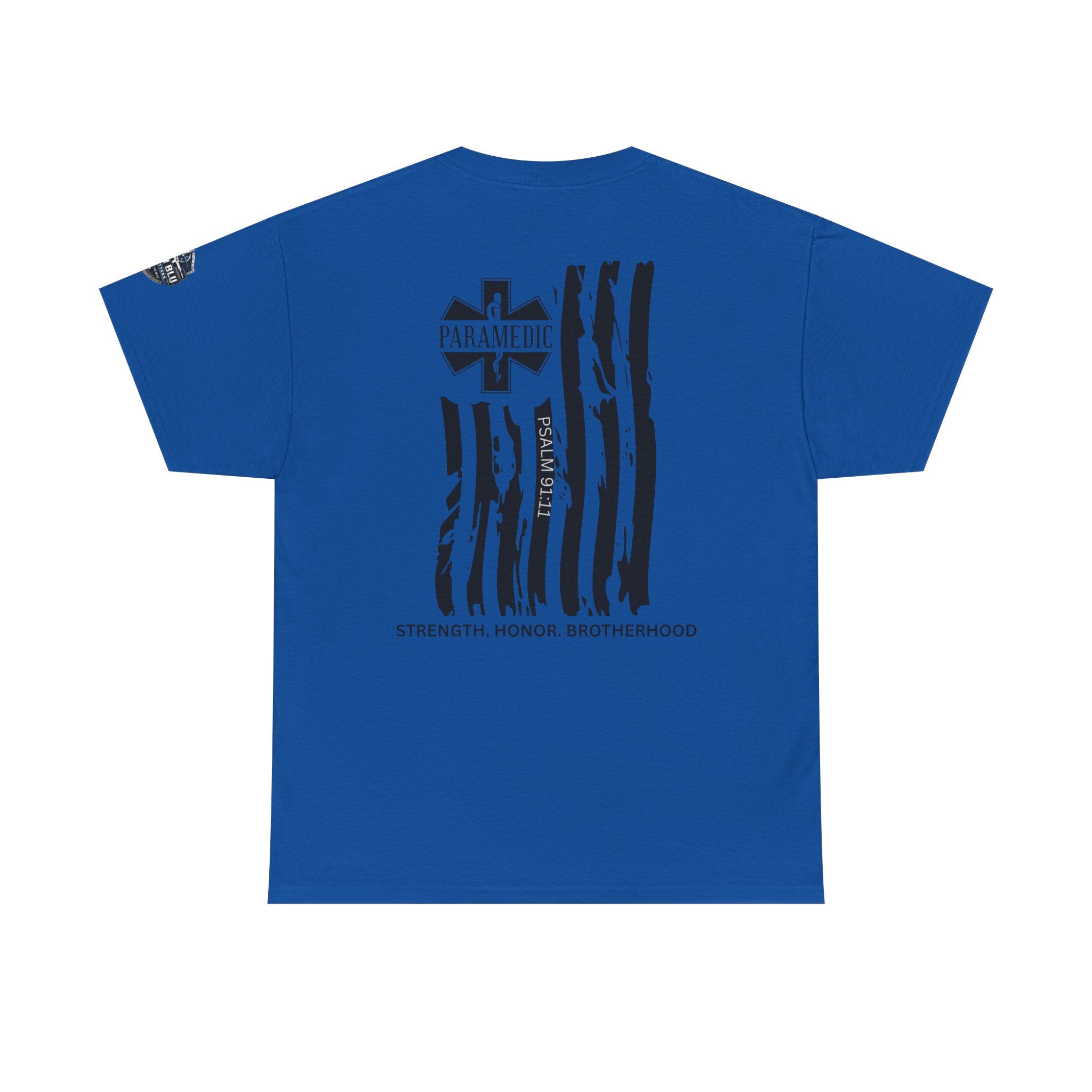 Paramedic Flag T-Shirt — Strength Honor Brotherhood Tee