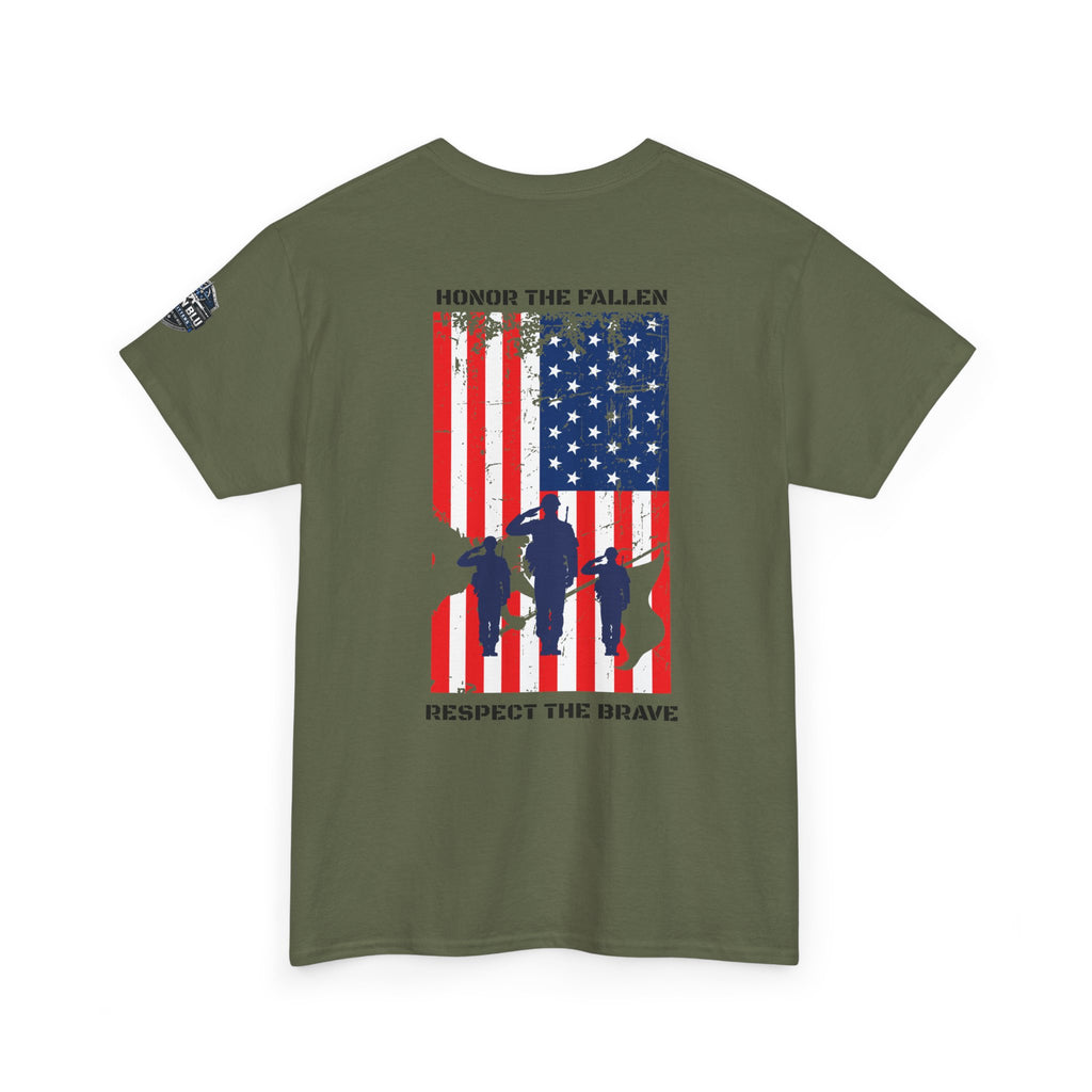 Honor The Fallen Tee — American Flag Memorial Tribute T-Shirt