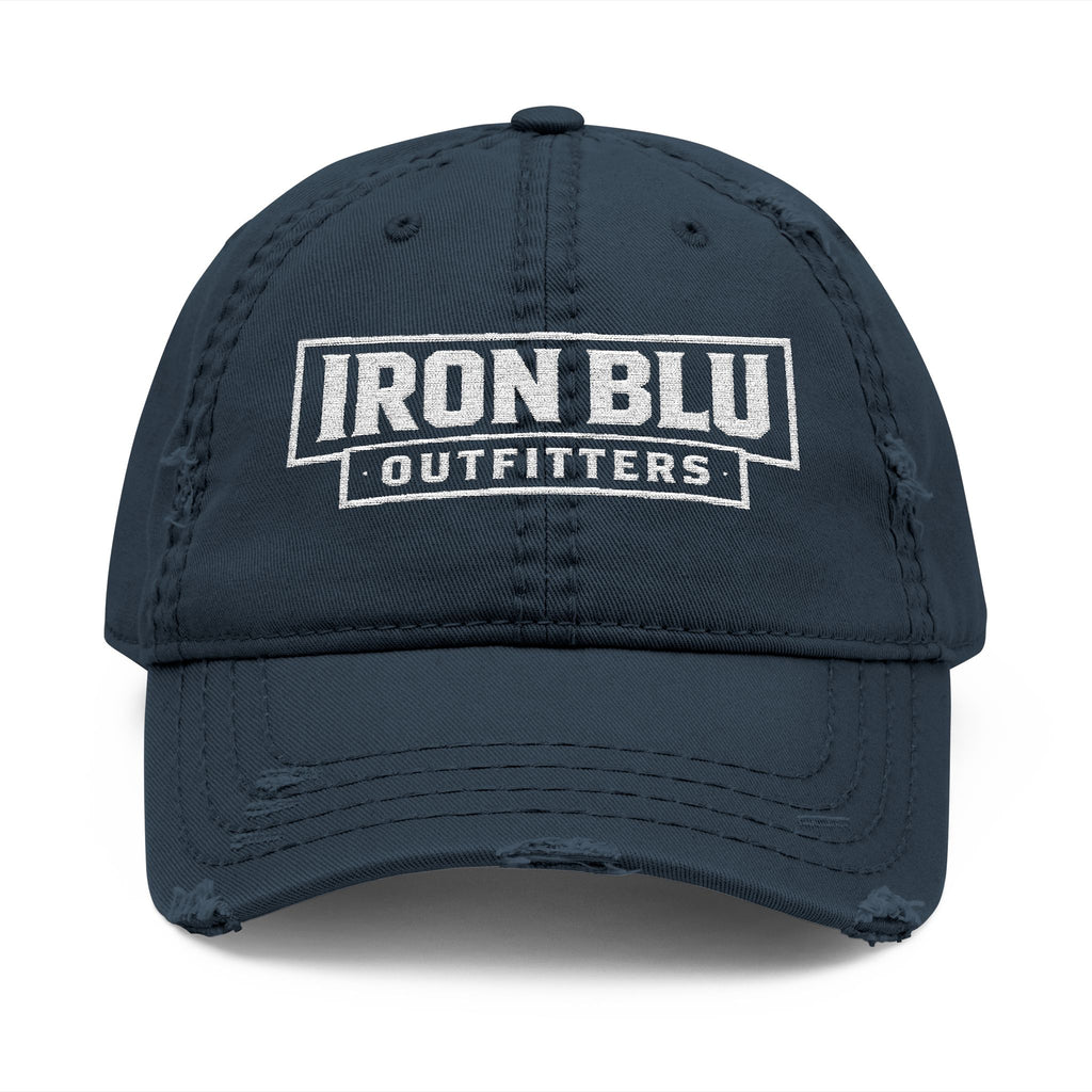 Iron Blu Outfitters Distressed Embroidered Dad Hat