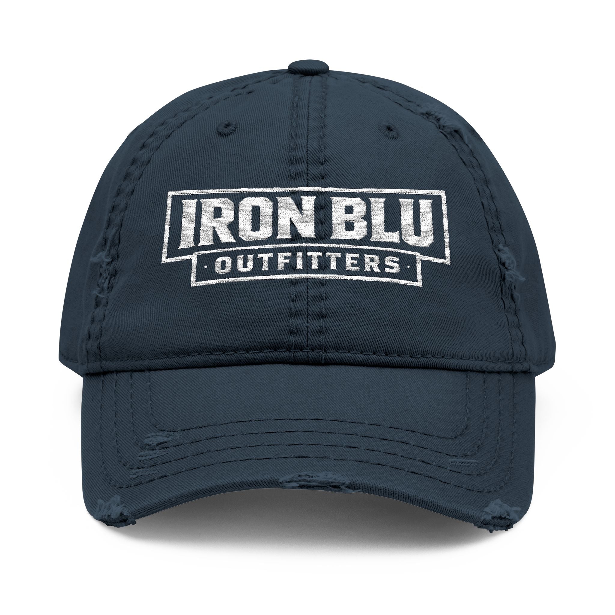 Iron Blu Outfitters Distressed Embroidered Dad Hat