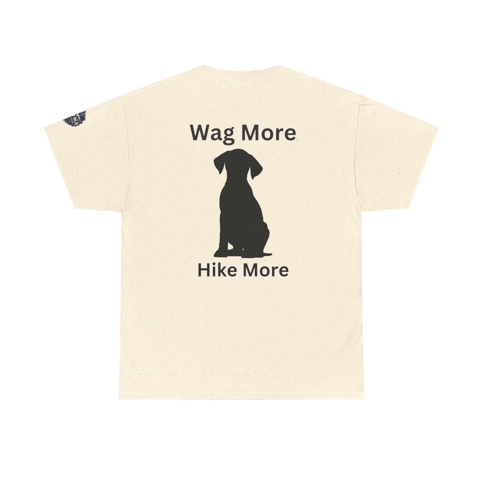Dog Lover Tee — "Wag More" Black Cotton T‑Shirt