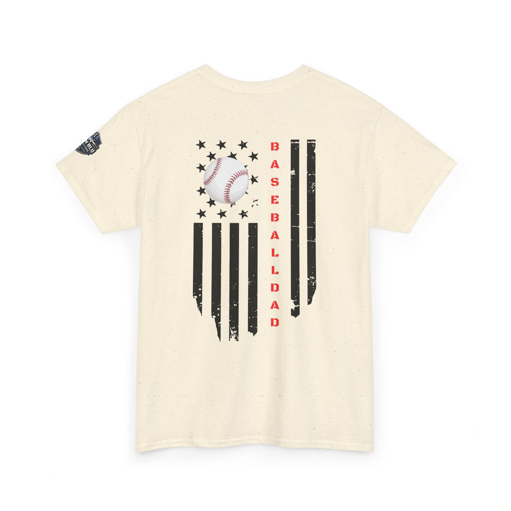 Baseball Dad T-Shirt — Vintage Flag Baseball Tee