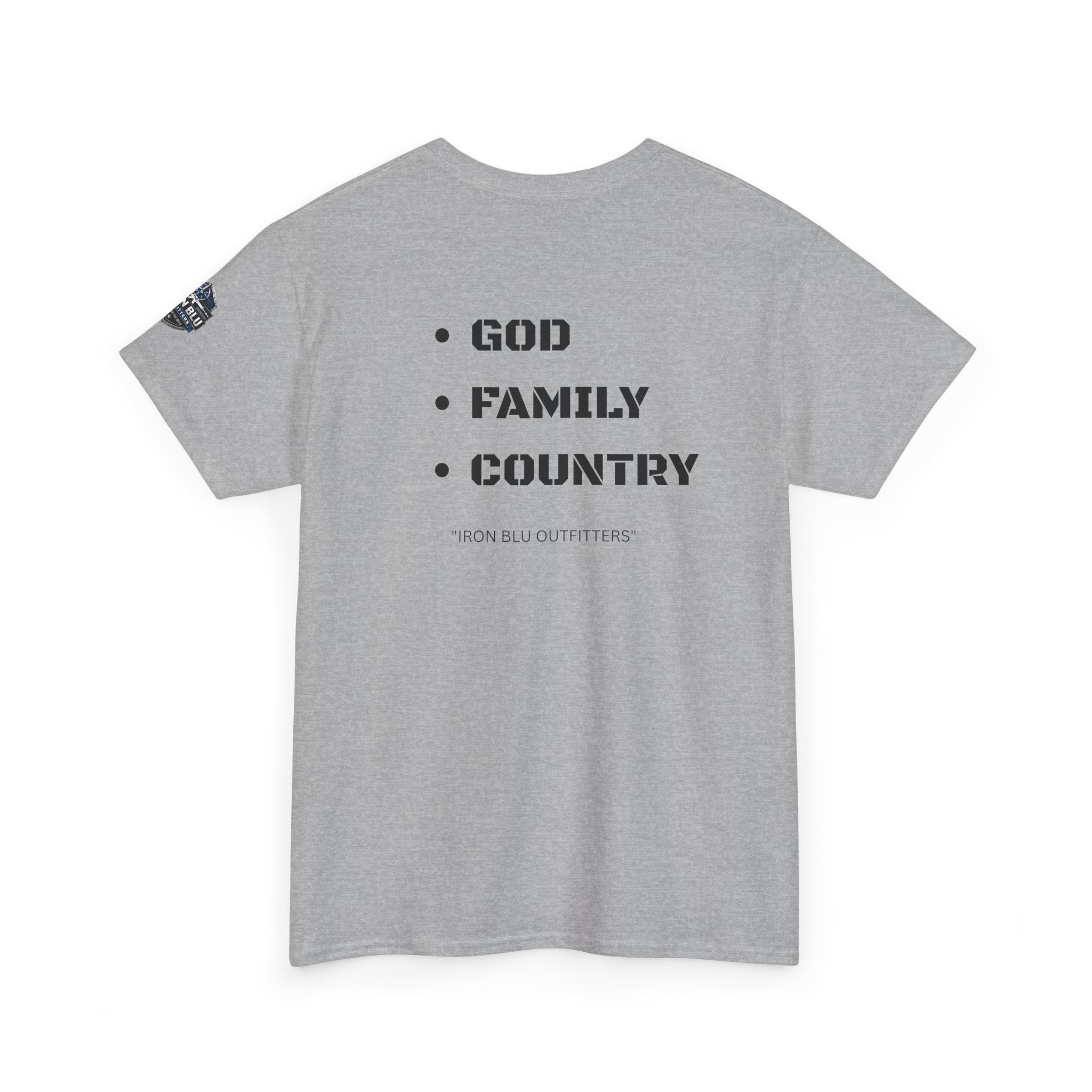 God Family Country Tee — Patriotic Faith-Based Cotton T-Shirt