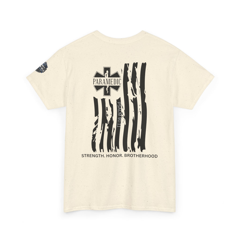 Paramedic Flag T-Shirt — Strength Honor Brotherhood Tee