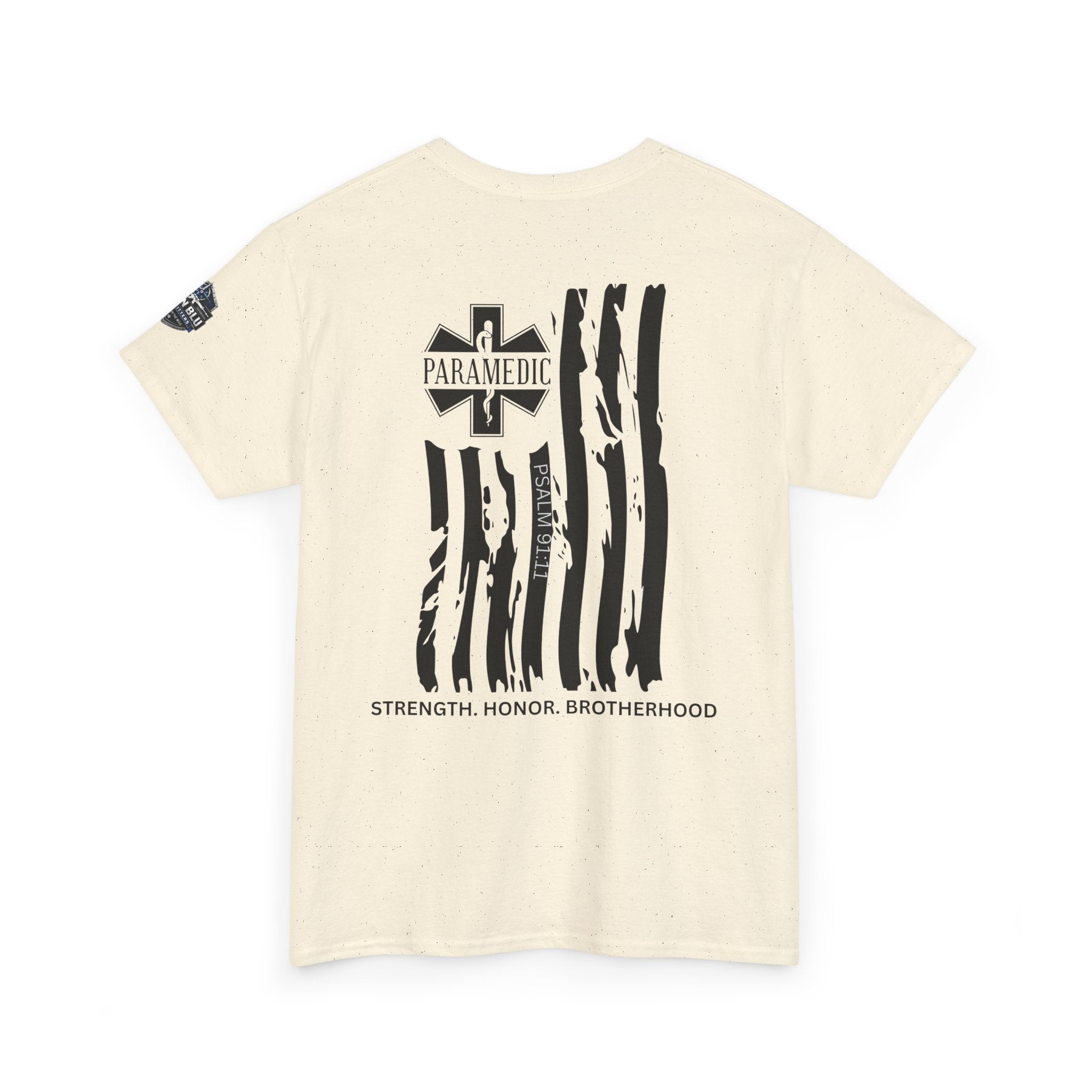 Paramedic Flag T-Shirt — Strength Honor Brotherhood Tee