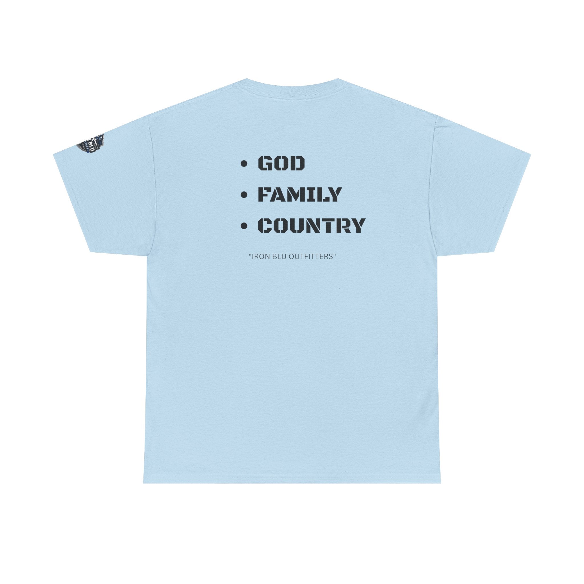 God Family Country Tee — Patriotic Faith-Based Cotton T-Shirt