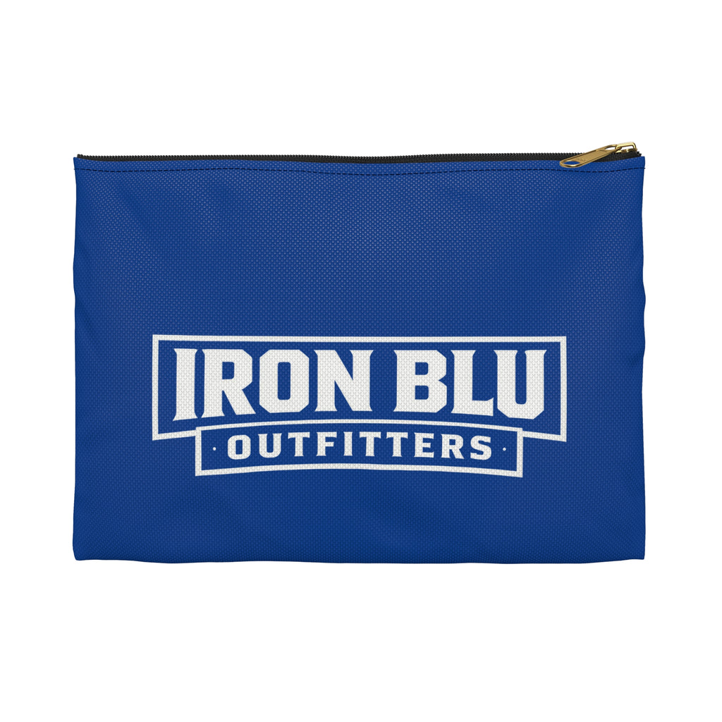 Iron Blu Outfitters Blue Accessory Pouch — Logo Travel & Gear Organizer