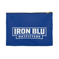 Iron Blu Outfitters Blue Accessory Pouch — Logo Travel & Gear Organizer