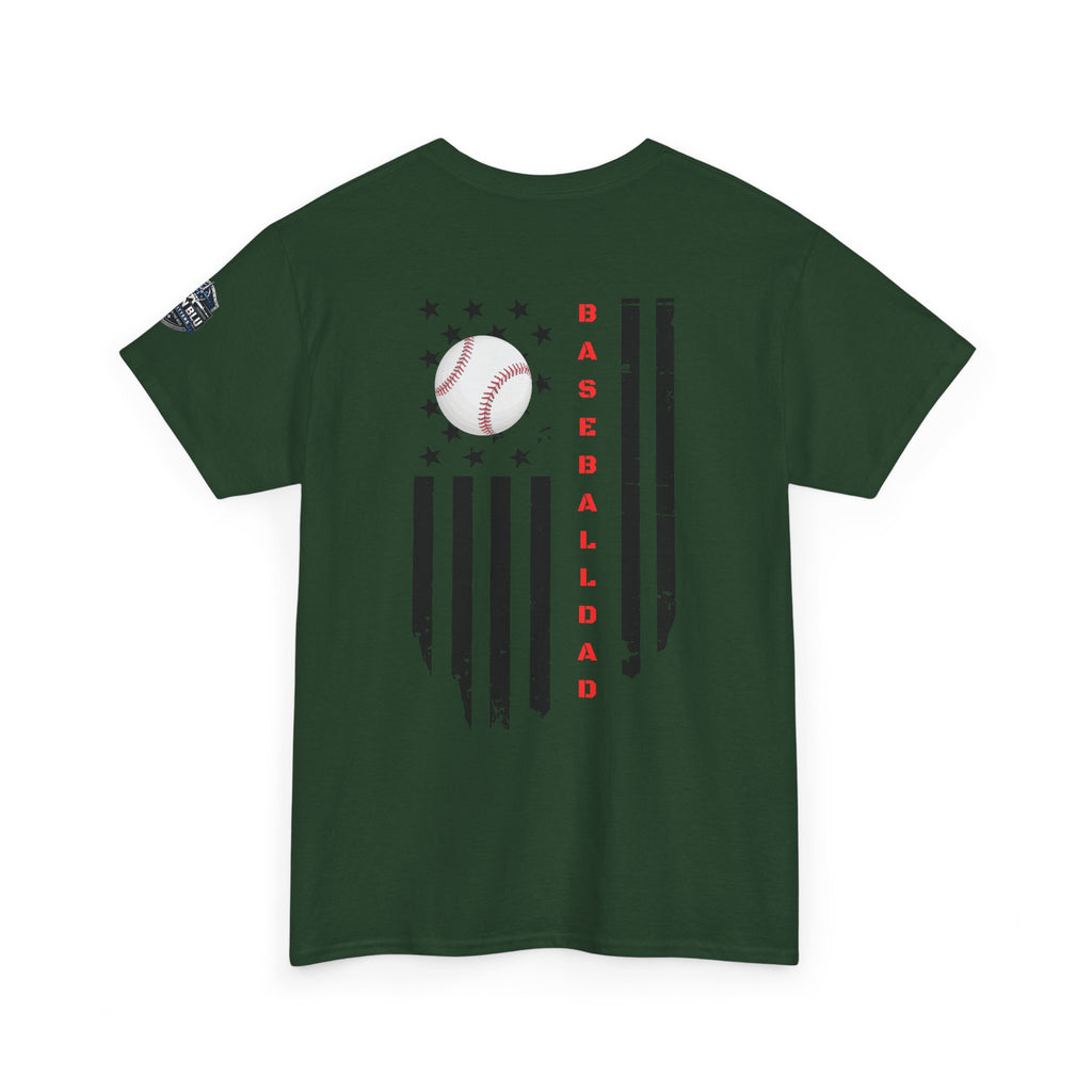 Baseball Dad T-Shirt — Vintage Flag Baseball Tee