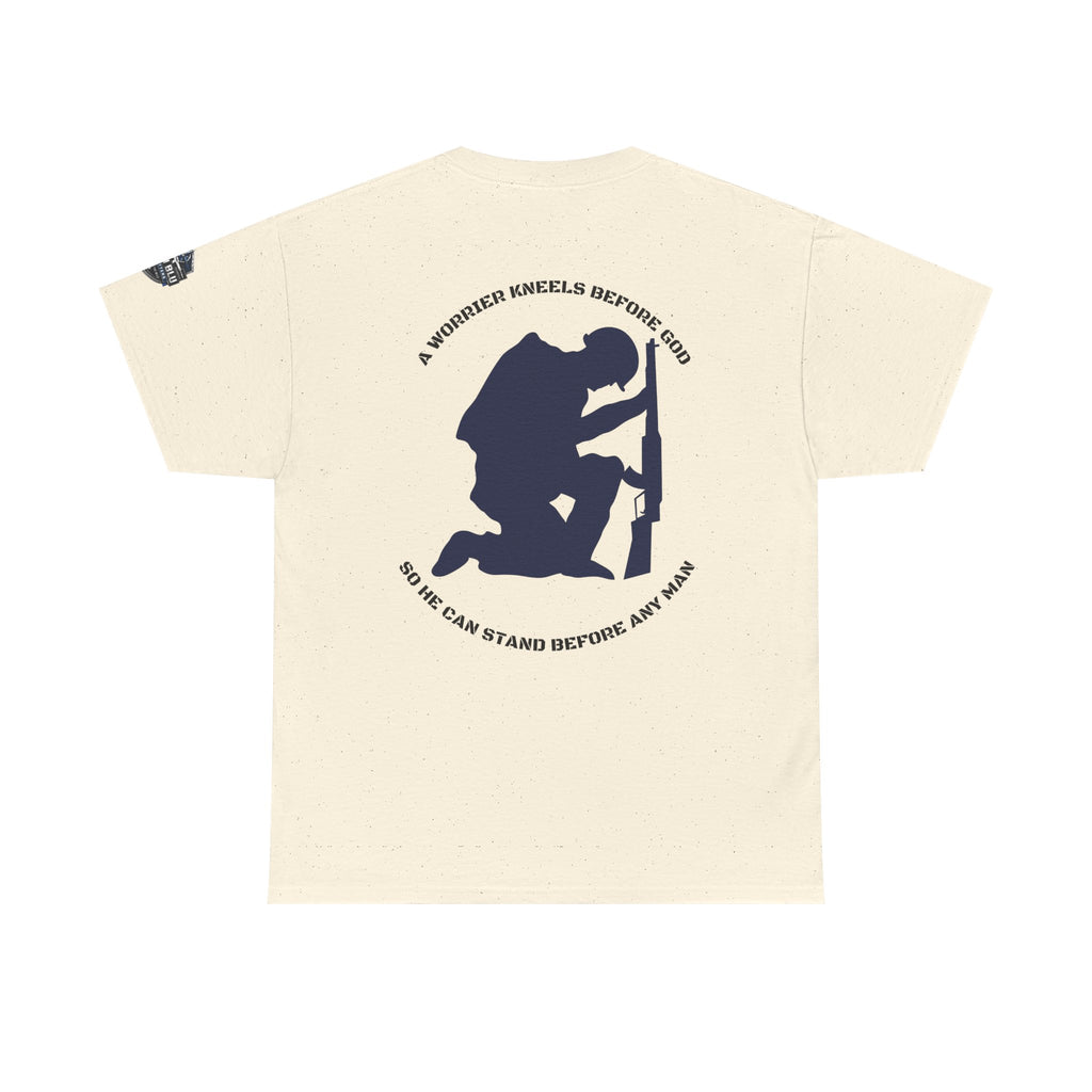 Kneel Before God T-Shirt — Faith-Based Military Tribute Tee