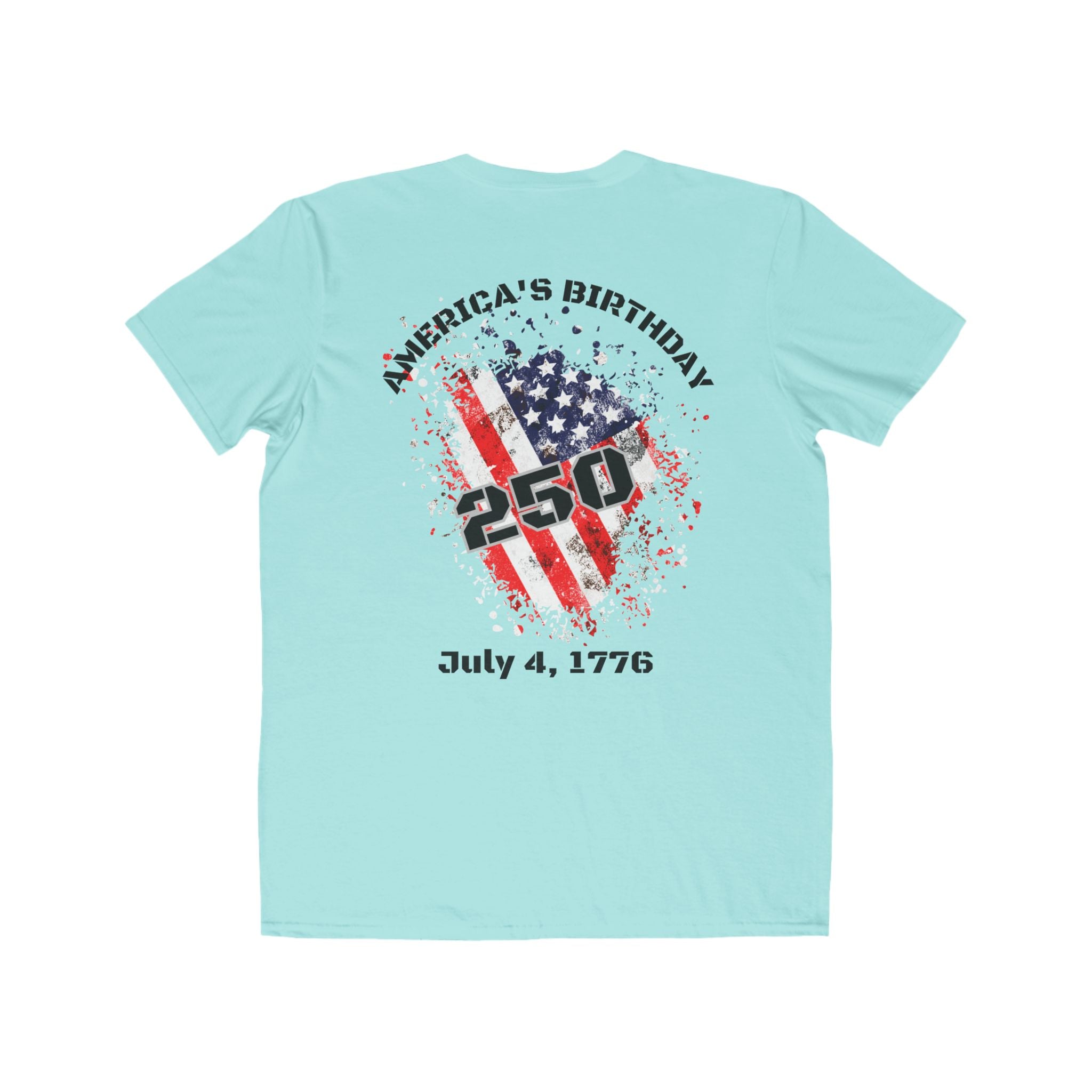 Fourth of July 250th Anniversary Tee - "America's Birthday" Patriotic Men's T-Shirt