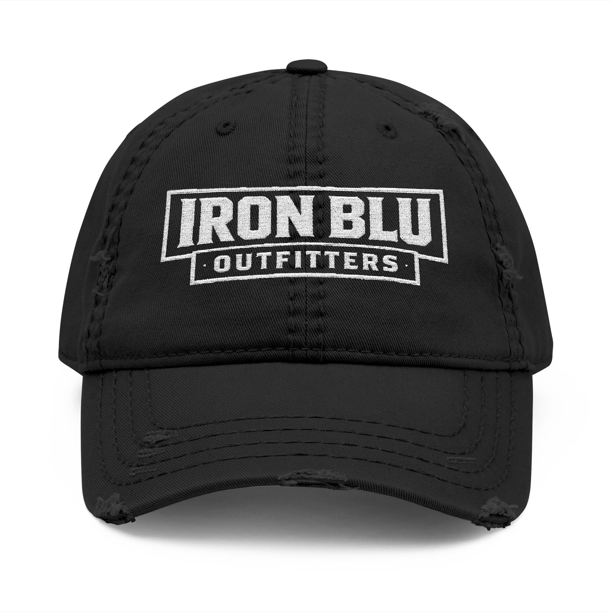 Iron Blu Outfitters Distressed Embroidered Dad Hat