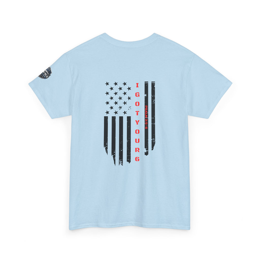 American Flag Tee — "I Got Your 6" Military Support T-Shirt