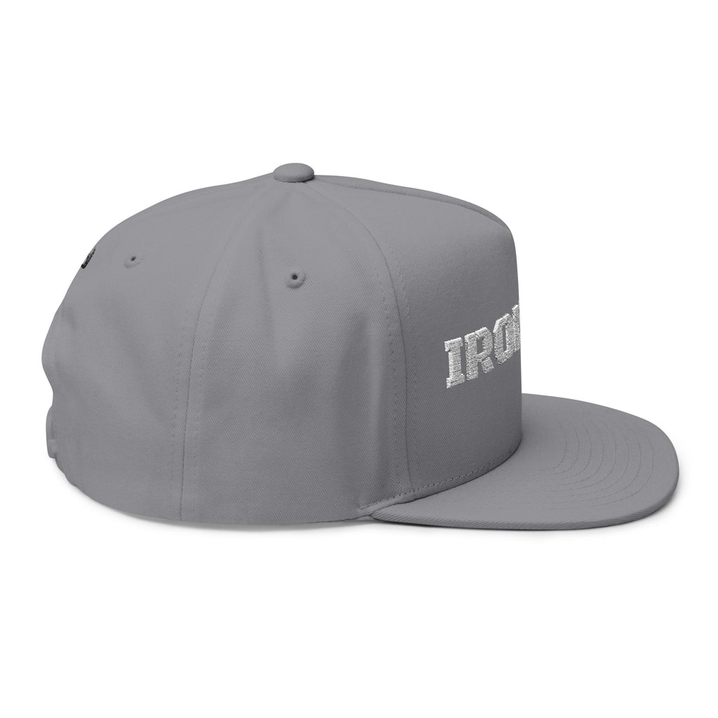 Iron Blu Embroidered Flat Bill Cap — Classic Streetwear Snapback