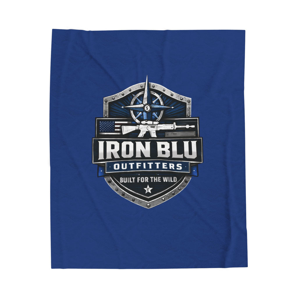 Iron Blu Outfitters Velveteen Plush Blanket — Built for the Wild Soft Throw