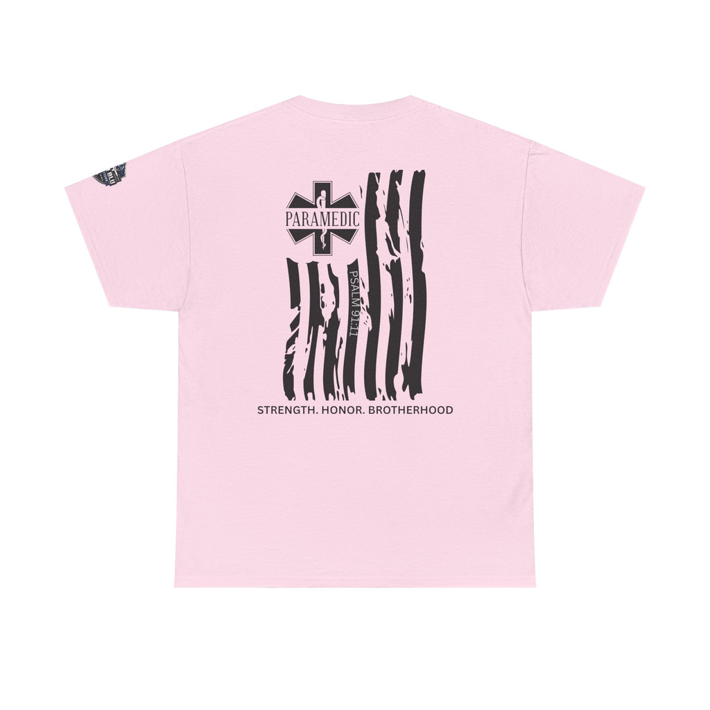 Paramedic Flag T-Shirt — Strength Honor Brotherhood Tee