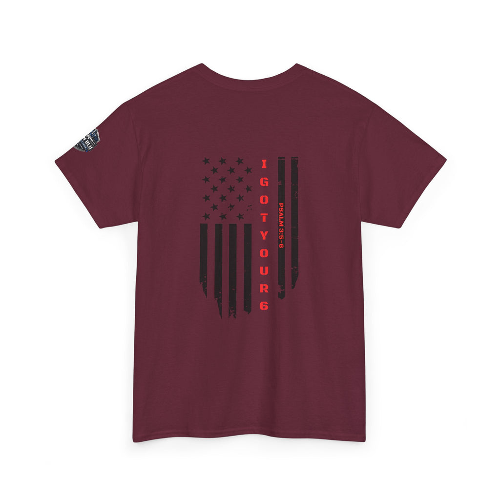 American Flag Tee — "I Got Your 6" Military Support T-Shirt