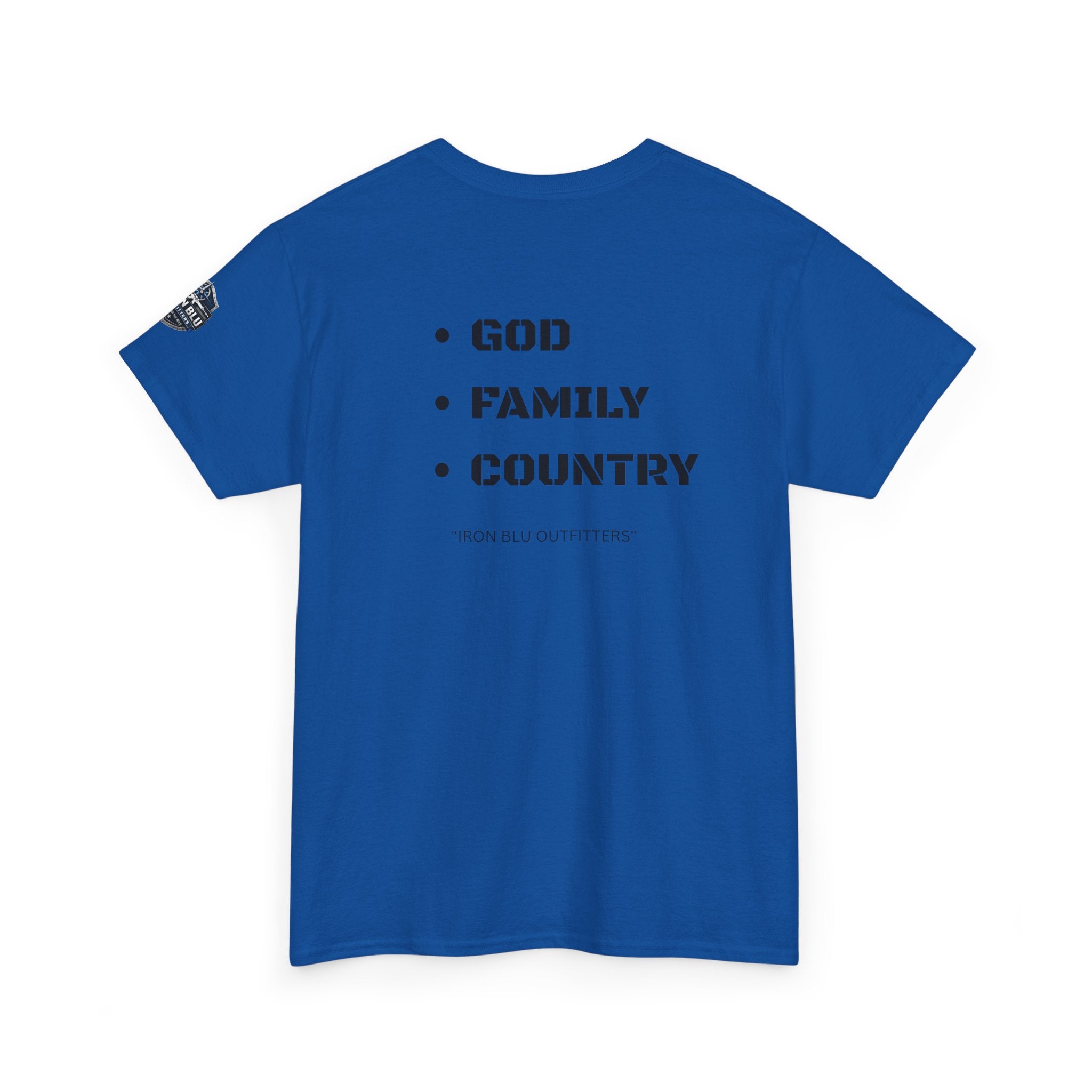 God Family Country Tee — Patriotic Faith-Based Cotton T-Shirt