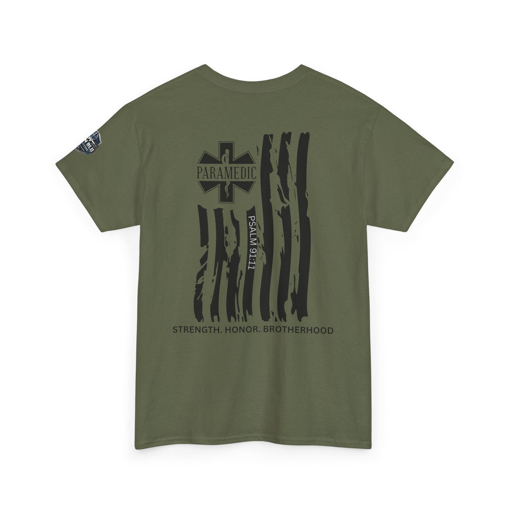Paramedic Flag T-Shirt — Strength Honor Brotherhood Tee