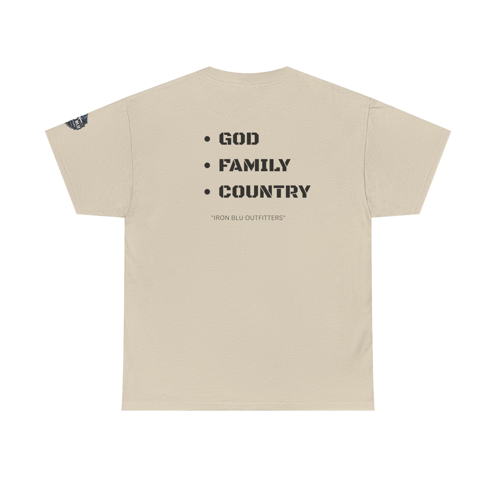 God Family Country Tee — Patriotic Faith-Based Cotton T-Shirt