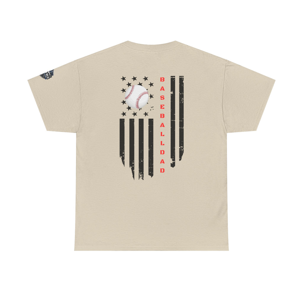 Baseball Dad T-Shirt — Vintage Flag Baseball Tee