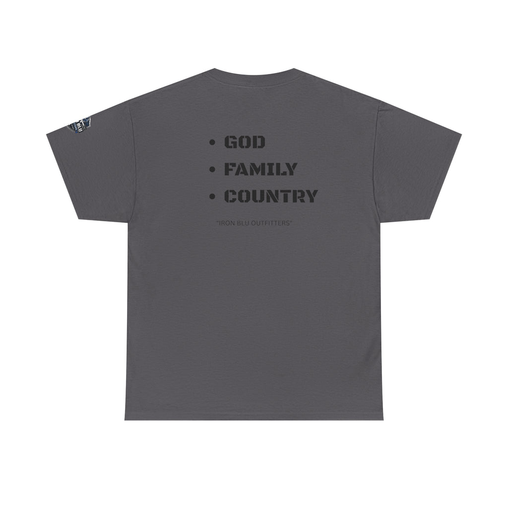 God Family Country Tee — Patriotic Faith-Based Cotton T-Shirt