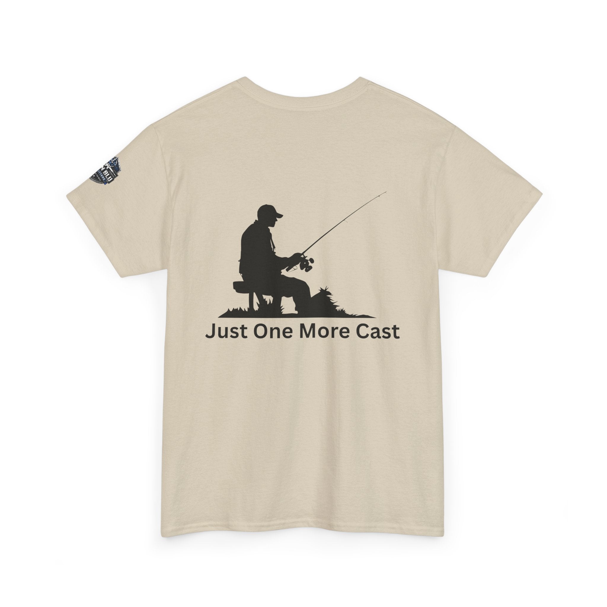 Fishing T-Shirt — "Just One More Cast" Silhouette Tee