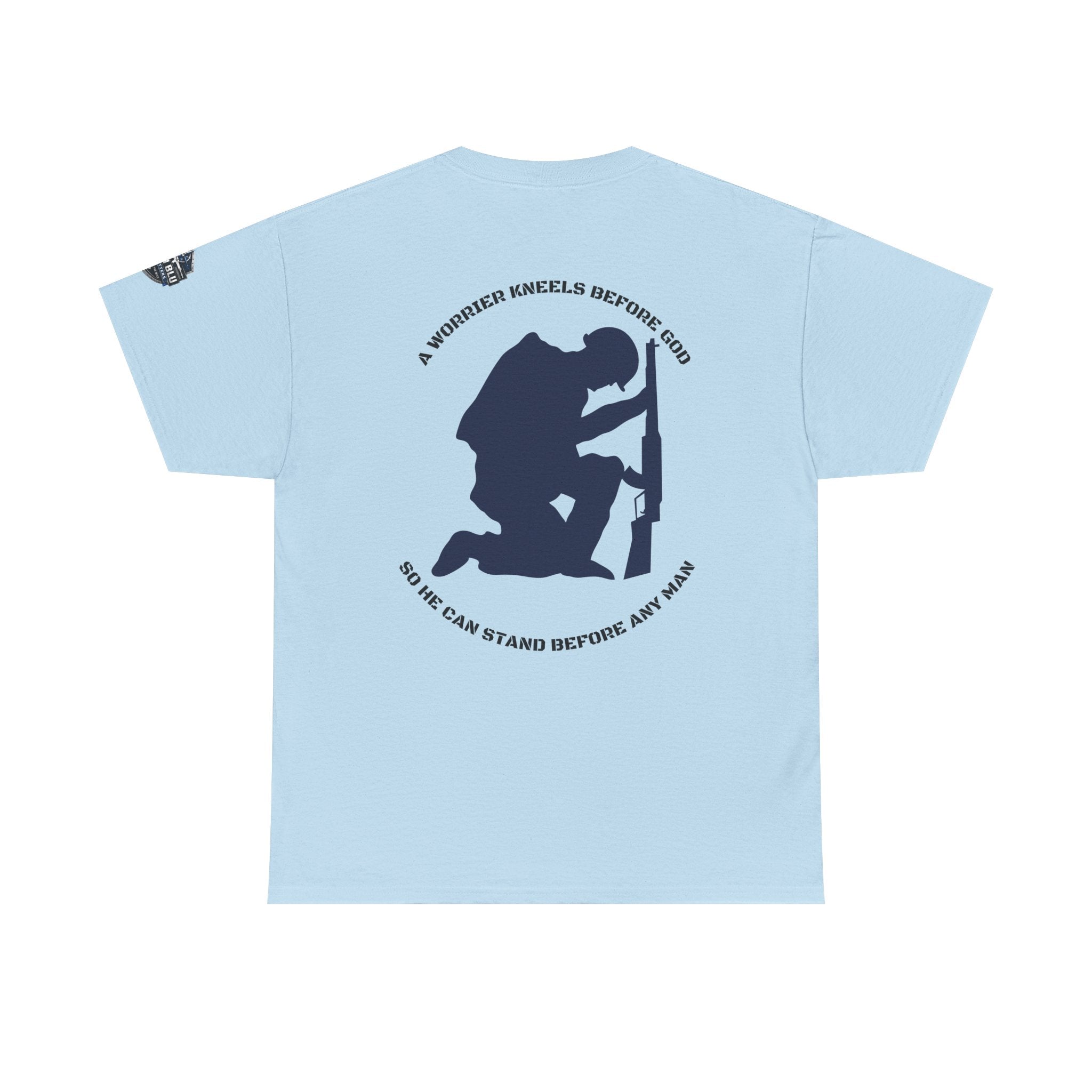 Kneel Before God T-Shirt — Faith-Based Military Tribute Tee