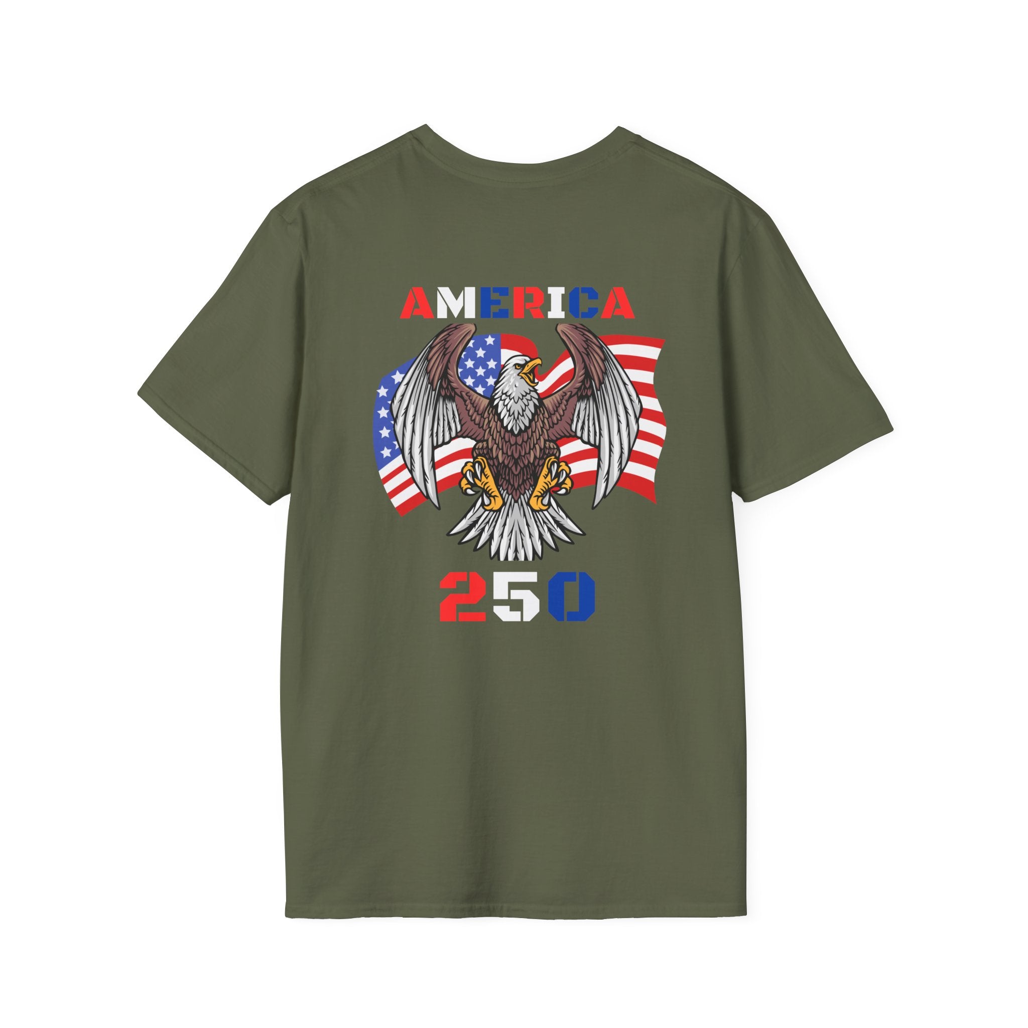 America 250 Eagle T-Shirt — Patriotic USA Flag 250th Anniversary Tee