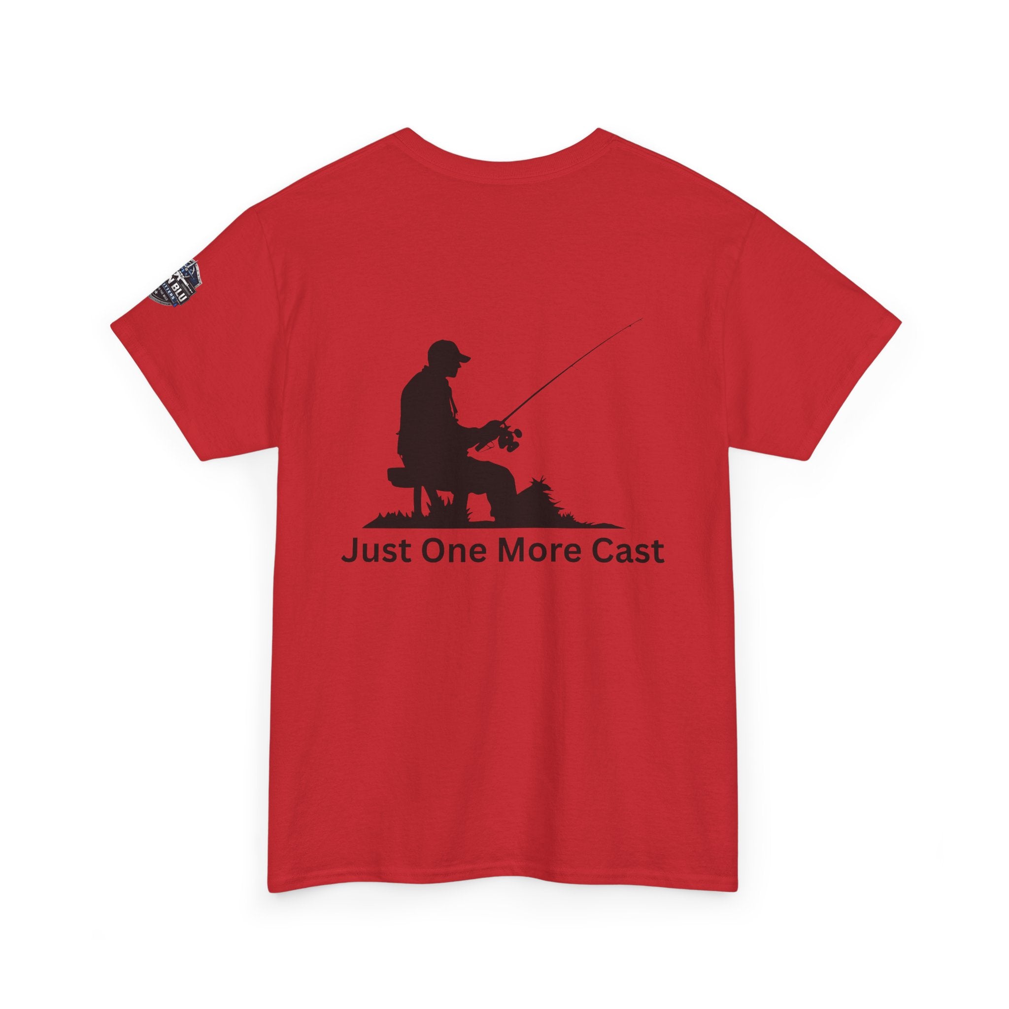 Fishing T-Shirt — "Just One More Cast" Silhouette Tee