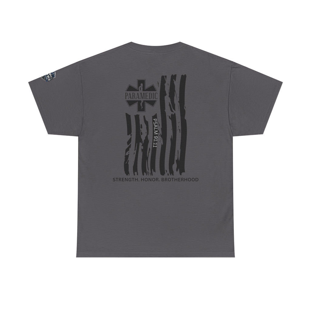Paramedic Flag T-Shirt — Strength Honor Brotherhood Tee