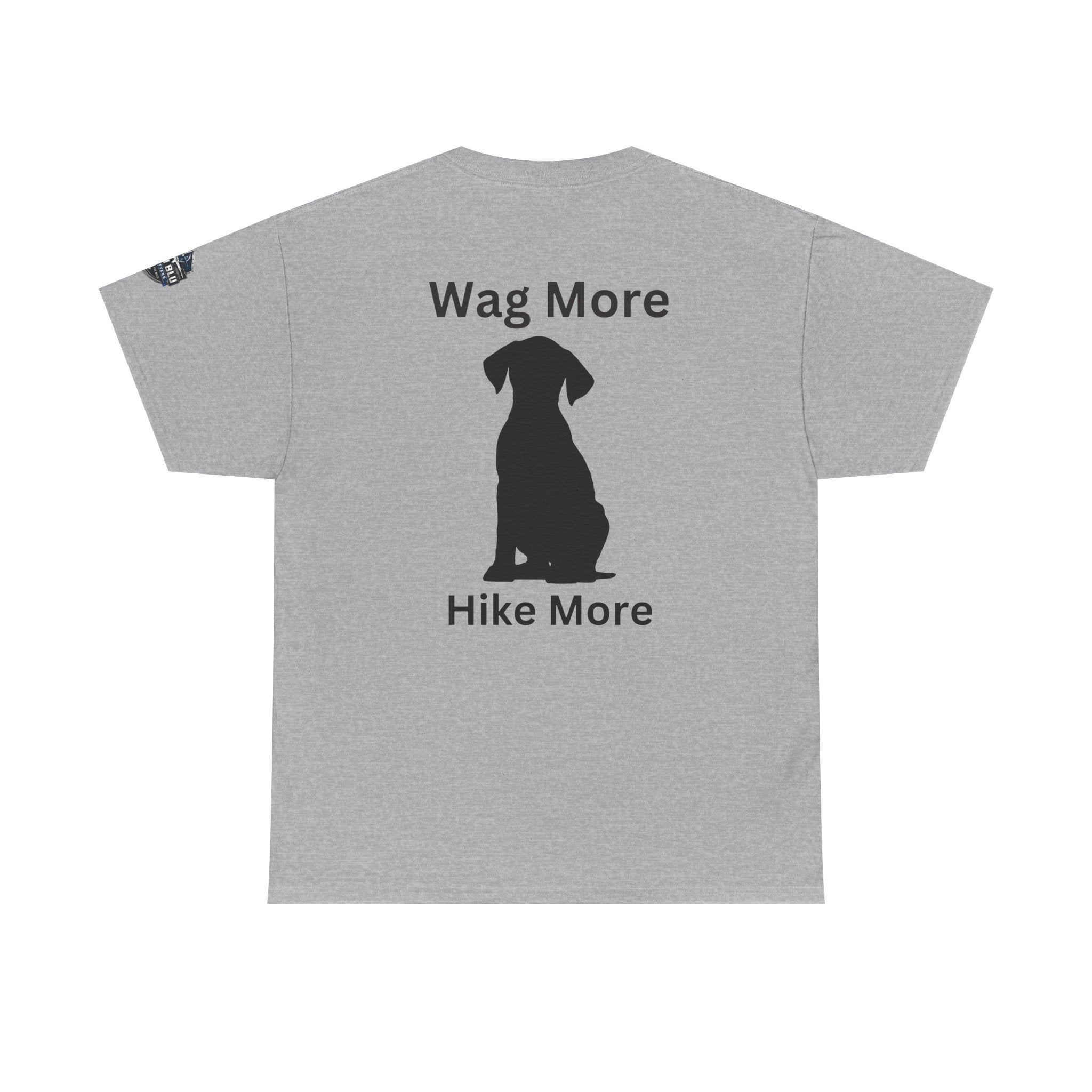 Dog Lover Tee — "Wag More" Black Cotton T‑Shirt