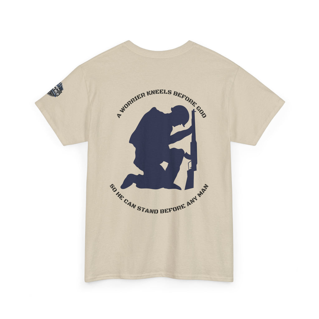 Kneel Before God T-Shirt — Faith-Based Military Tribute Tee