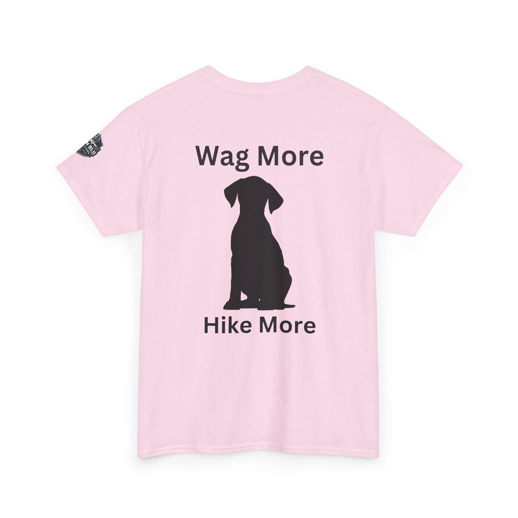 Dog Lover Tee — "Wag More" Black Cotton T‑Shirt