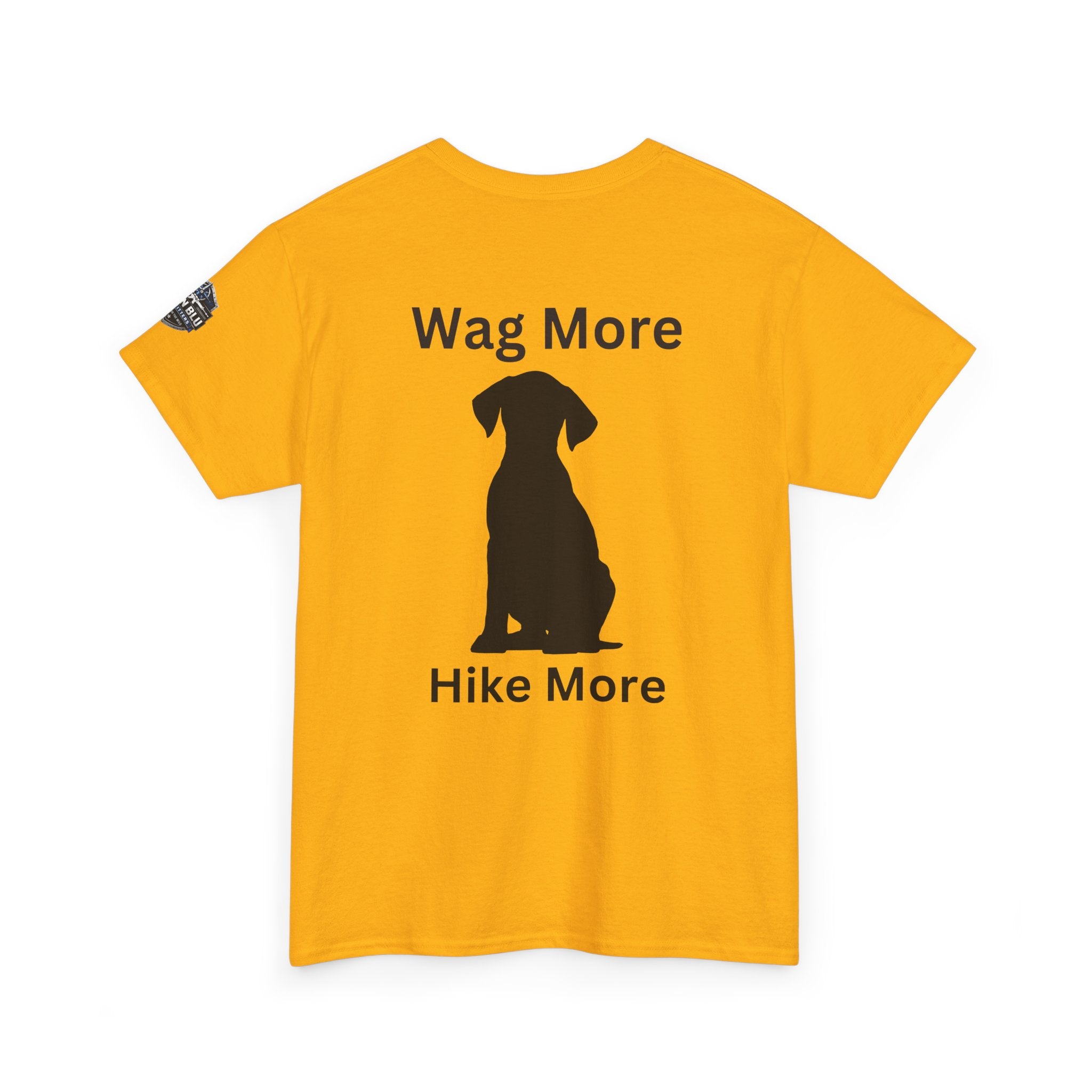 Dog Lover Tee — "Wag More" Black Cotton T‑Shirt