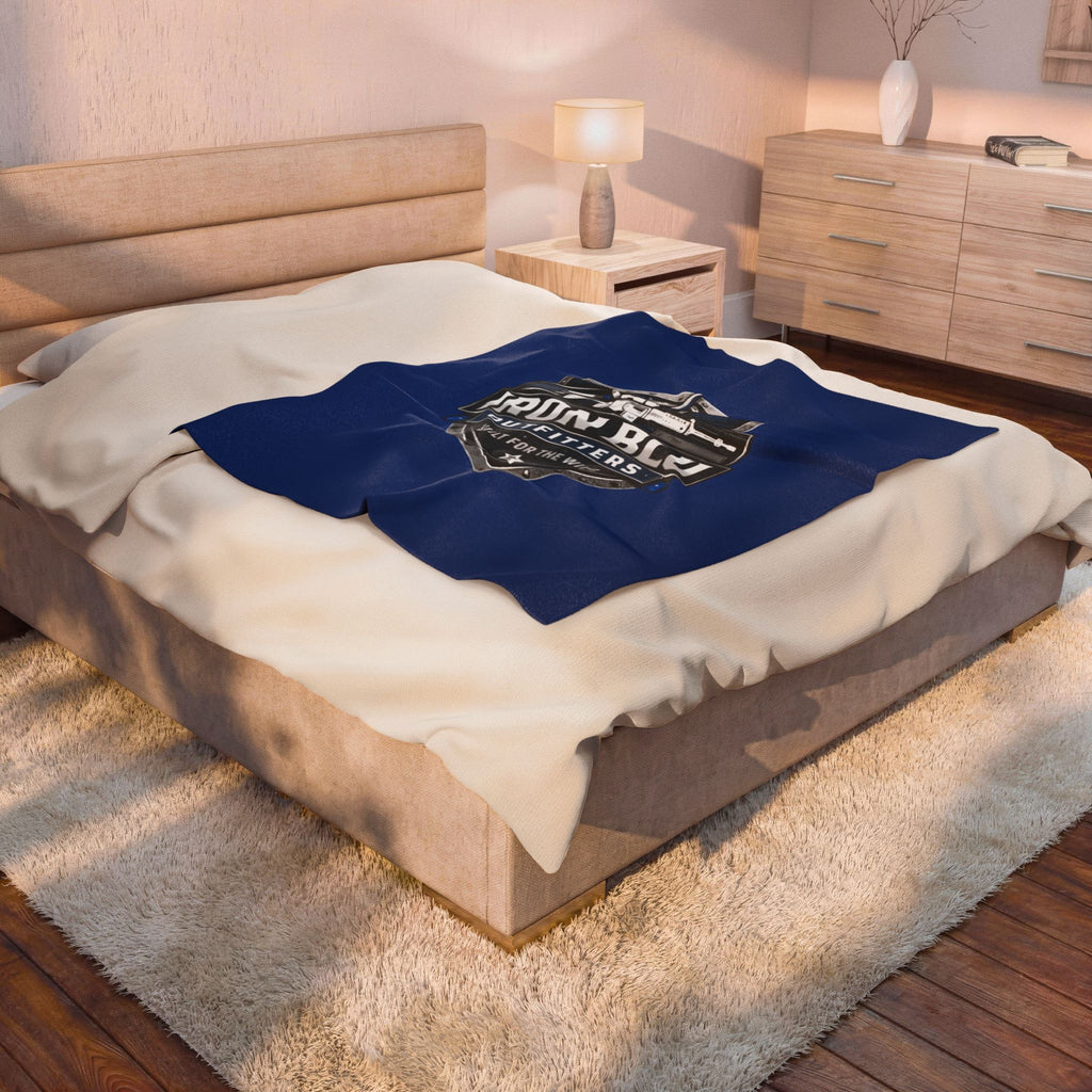 Iron Blu Outfitters Velveteen Plush Blanket — Built for the Wild Soft Throw