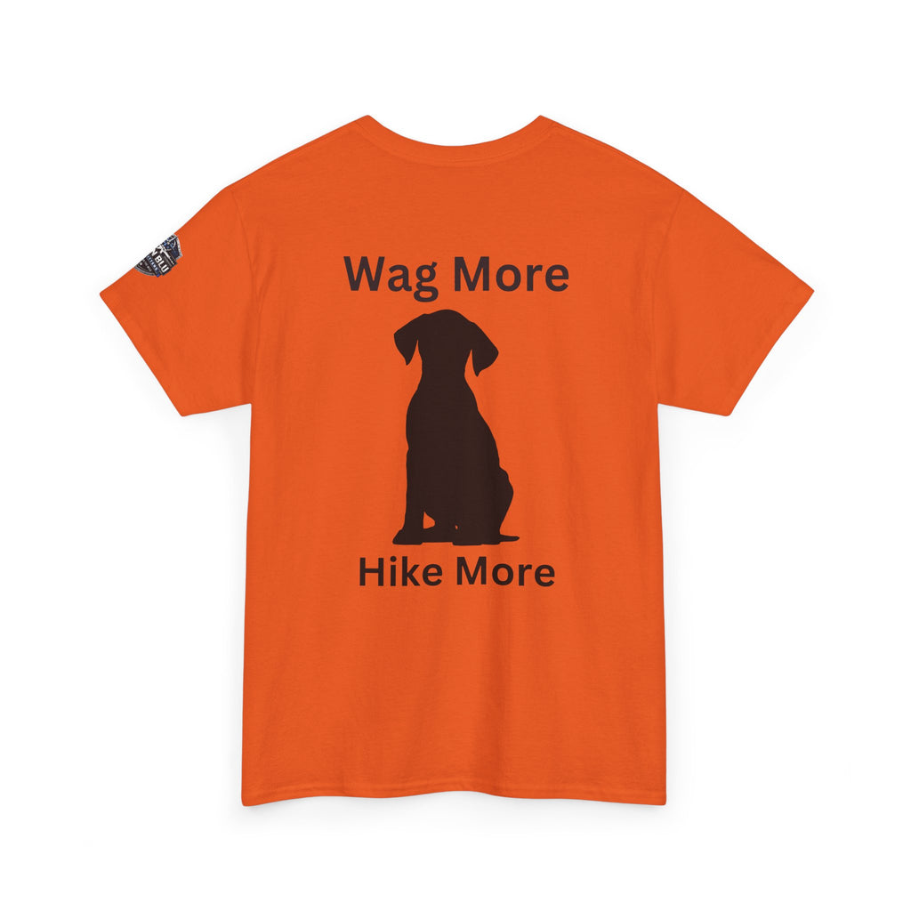 Dog Lover Tee — "Wag More" Black Cotton T‑Shirt