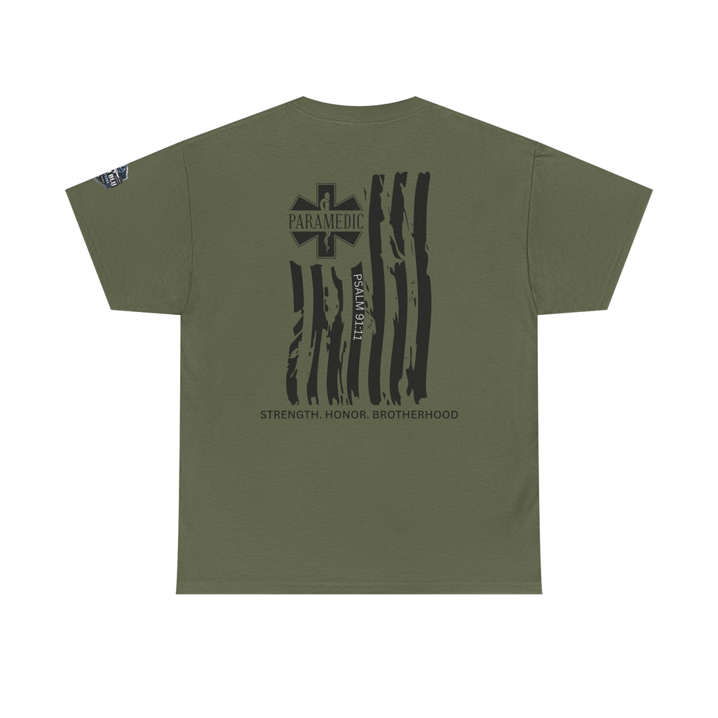 Paramedic Flag T-Shirt — Strength Honor Brotherhood Tee