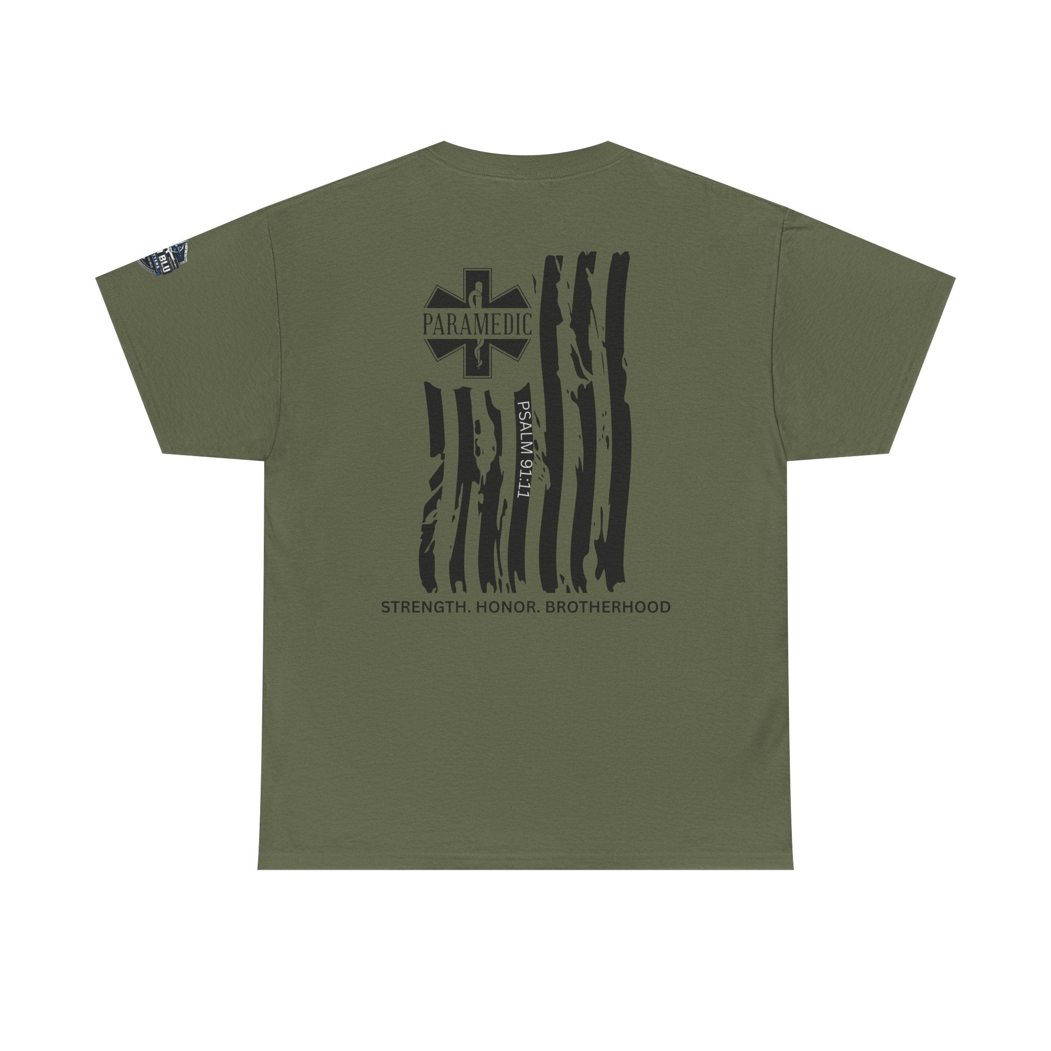 Paramedic Flag T-Shirt — Strength Honor Brotherhood Tee