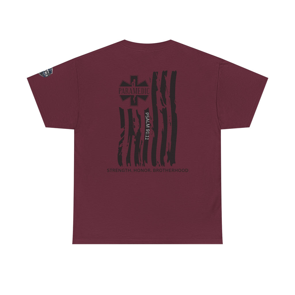 Paramedic Flag T-Shirt — Strength Honor Brotherhood Tee