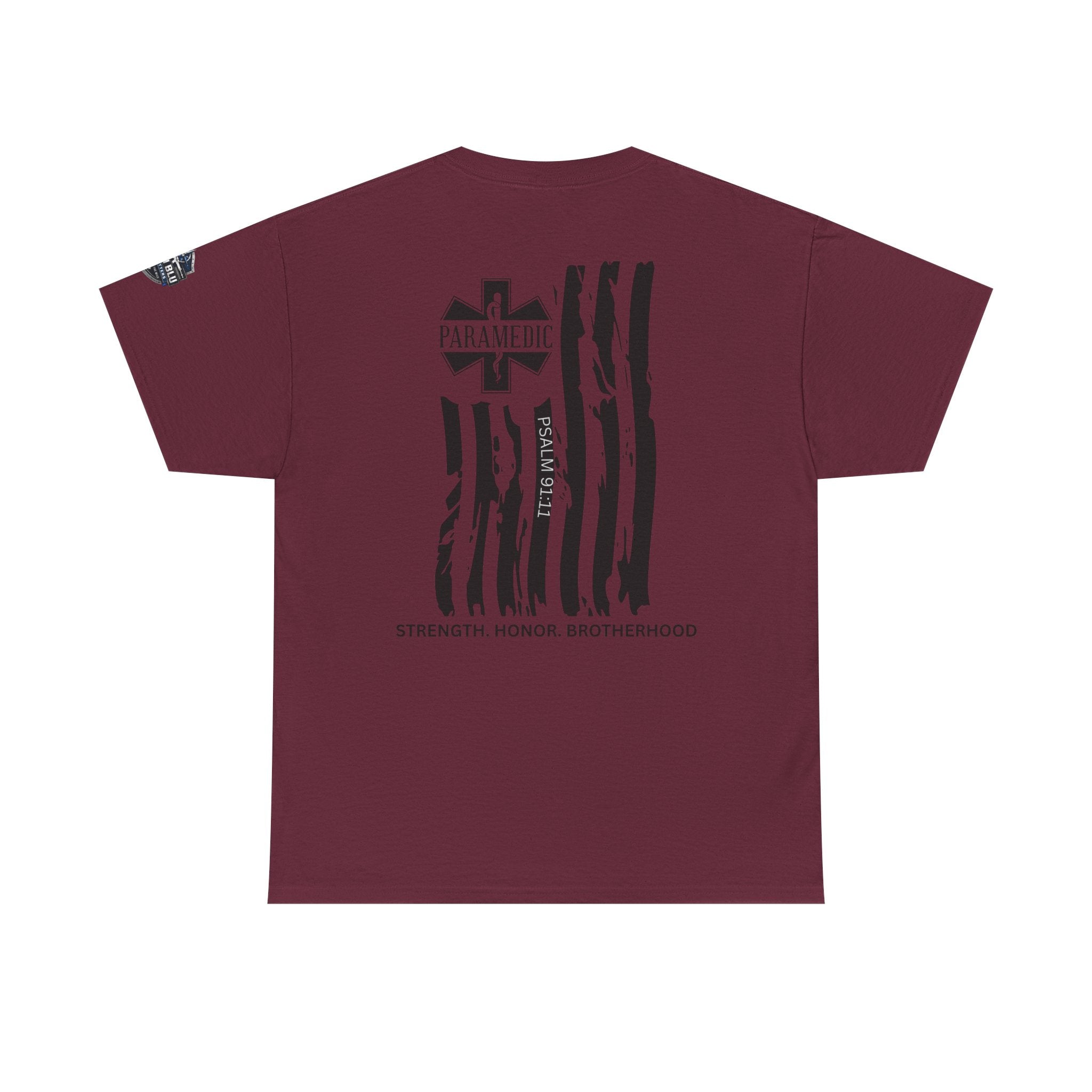 Paramedic Flag T-Shirt — Strength Honor Brotherhood Tee