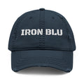 Distressed Embroidered Dad Hat — IRON BLU 'Merica Est. 1776 Vintage Baseball Cap