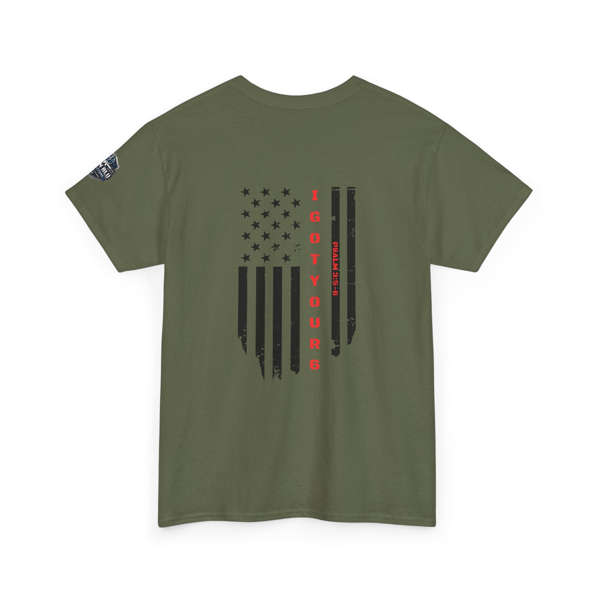 American Flag Tee — "I Got Your 6" Military Support T-Shirt