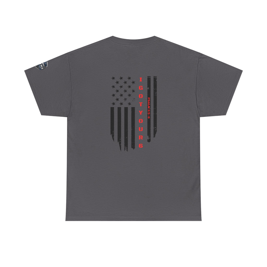 American Flag Tee — "I Got Your 6" Military Support T-Shirt