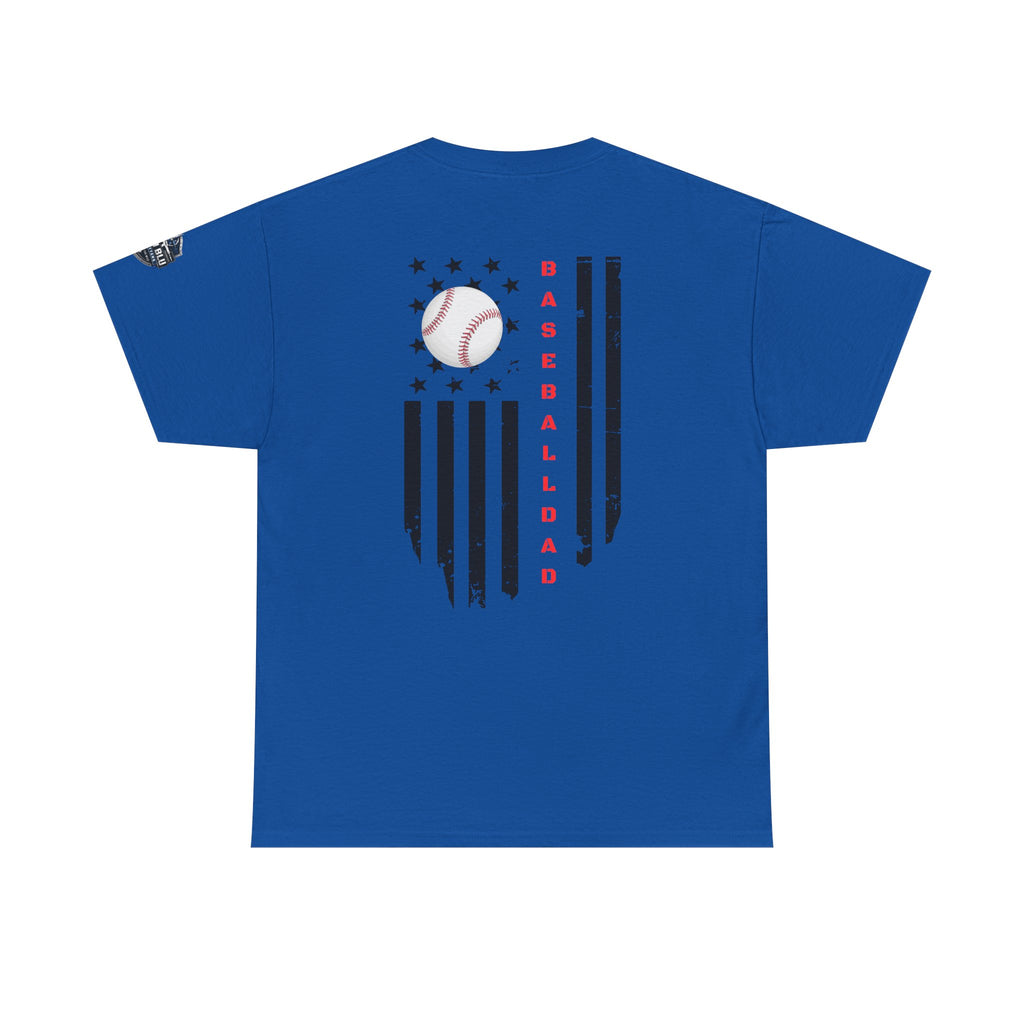 Baseball Dad T-Shirt — Vintage Flag Baseball Tee