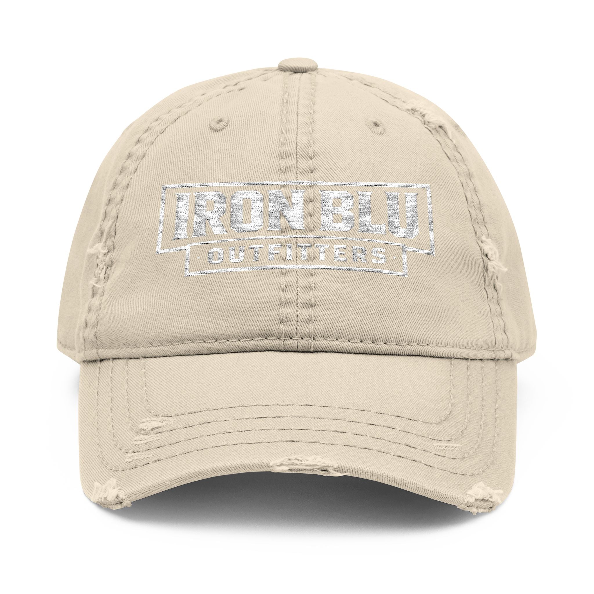 Iron Blu Outfitters Distressed Embroidered Dad Hat