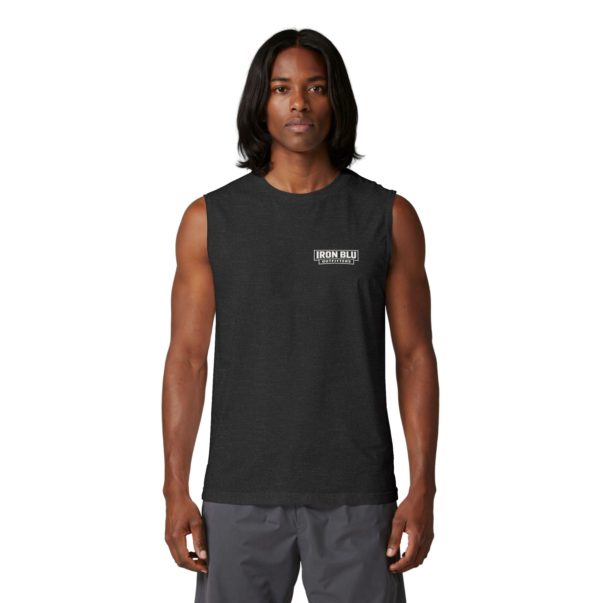 Iron Blu Outfitters Muscle Tank — Logo Front & Back Activewear