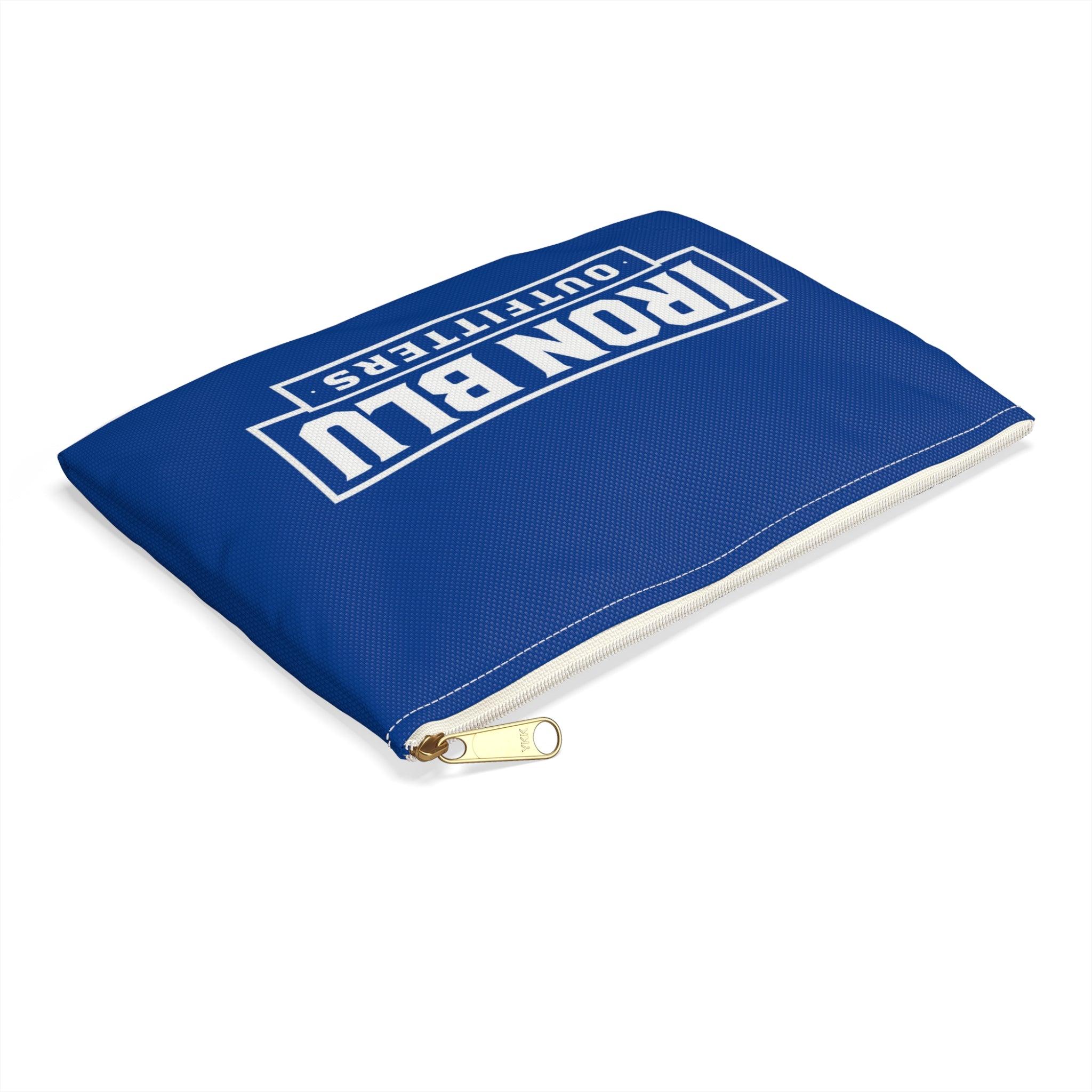 Iron Blu Outfitters Blue Accessory Pouch — Logo Travel & Gear Organizer