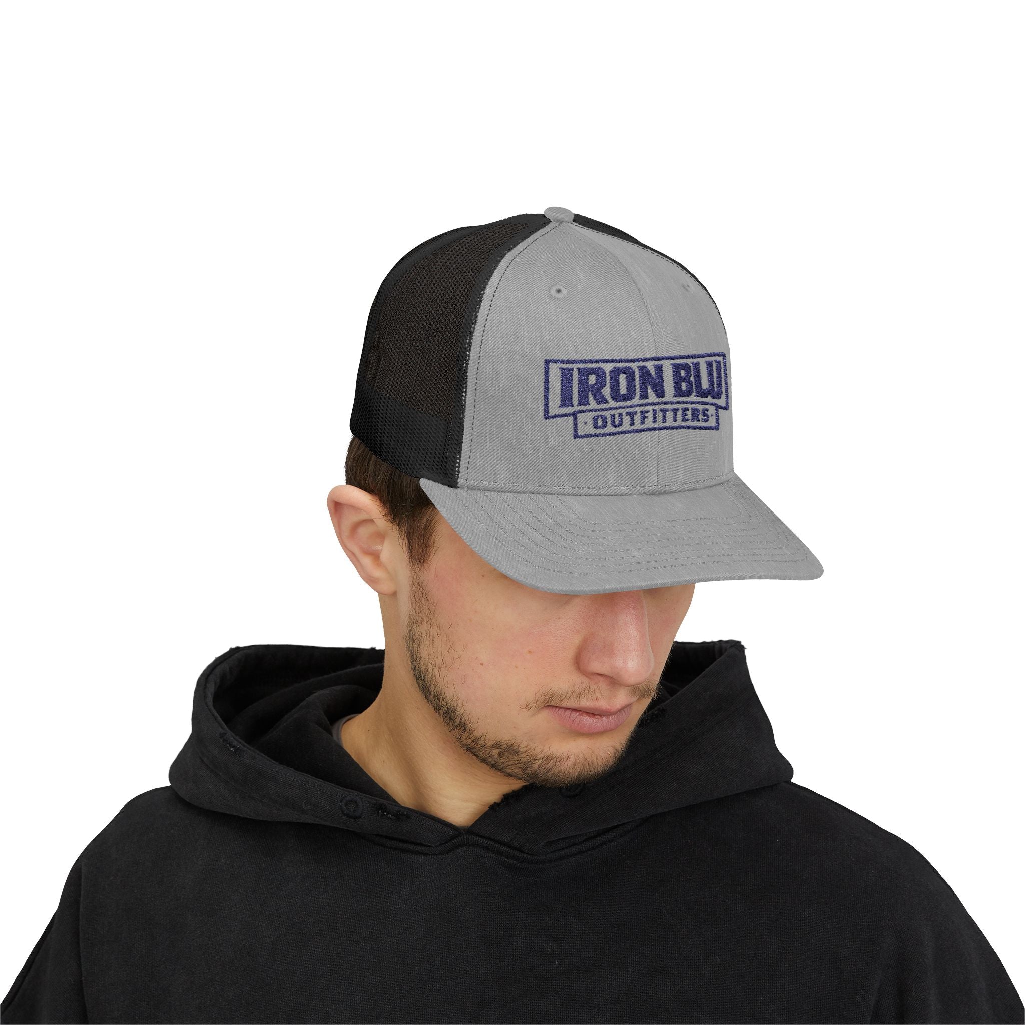 Iron Blu Outfitters Embroidered Snap-back Trucker Cap